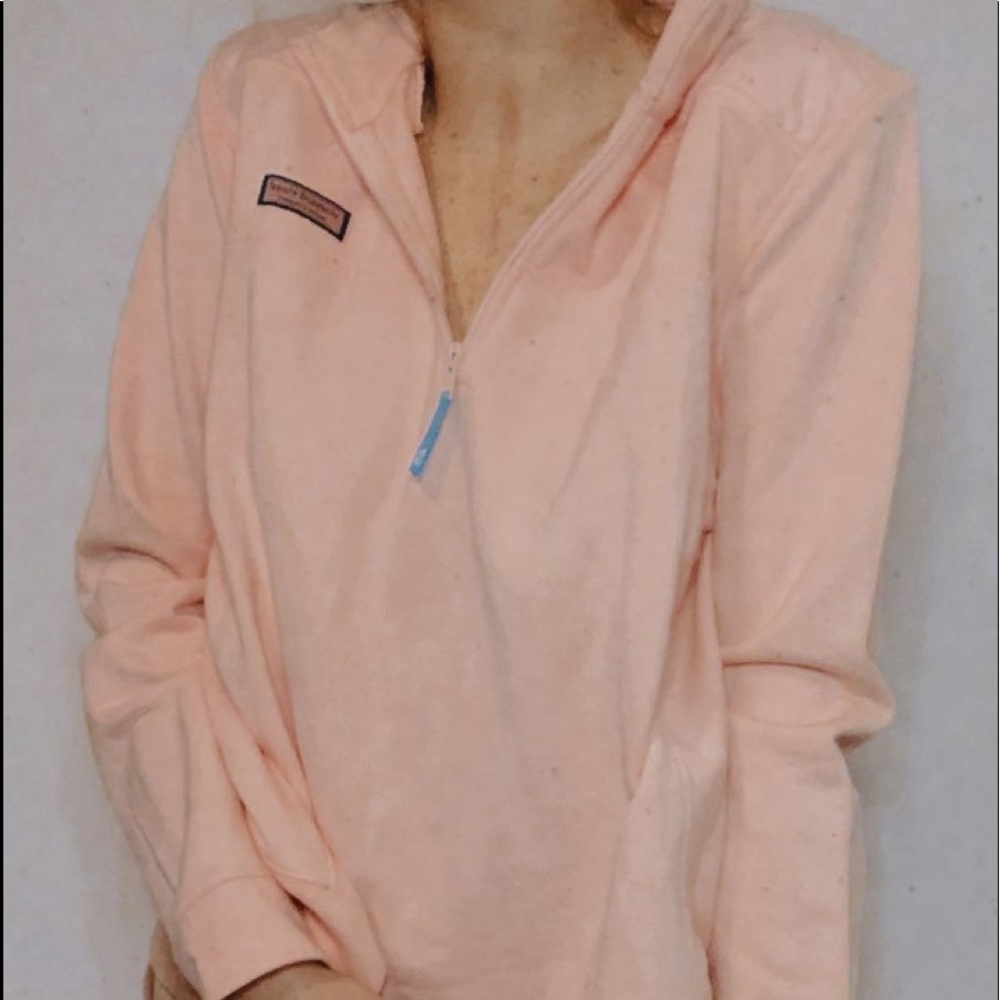 Pink Vineyard Vines Half-zip